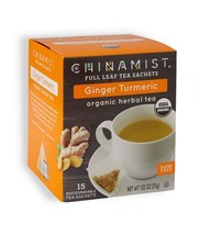 China Mist Organic Herbal Tea, Ginger Turmeric, 15 count box - £12.04 GBP