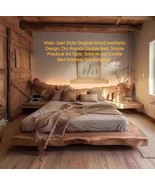 Wabi-Sabi Style Original Wood Aesthetic Design, Dry Natural Log Double Bed - €4.905,12 EUR