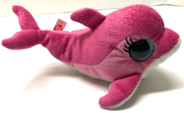 TY SURF Pink Dolphin Beanie Boo 8&quot; Plush Figure - $9.90