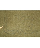 US Army wool bed blanket, good &quot;U.S.&quot; logo, missing spec tag w many repairs - £35.55 GBP