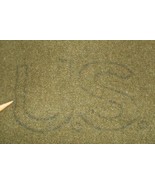 US Army wool bed blanket, good &quot;U.S.&quot; logo, missing spec tag w many repairs - £33.81 GBP