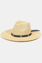 Fame Belt Strap Straw Hat - £22.90 GBP