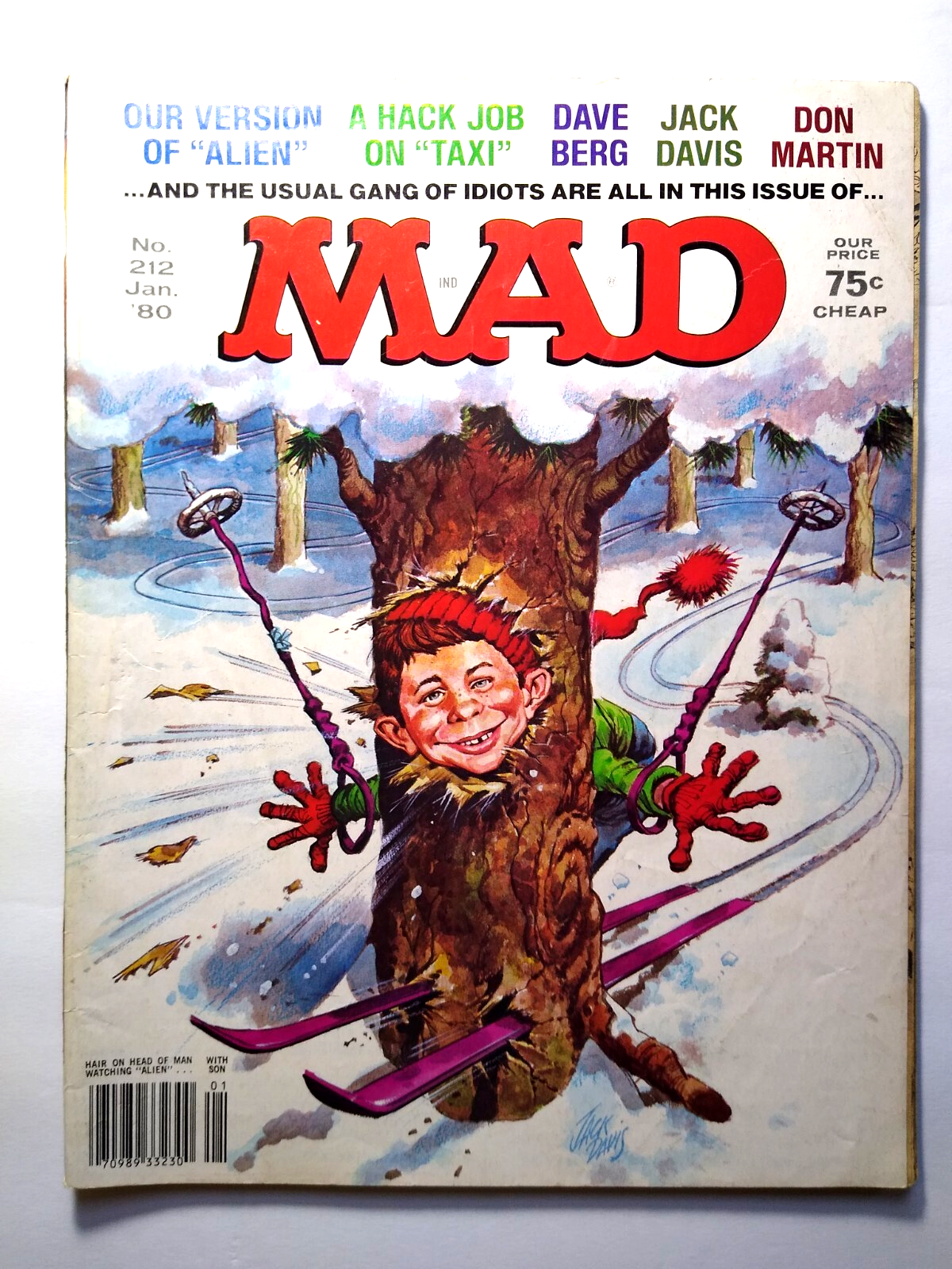 MAD Magazine Jan 1980 # 212 Alien Movie Taxi TV Show Parody Spoof Comic ... - £12.37 GBP