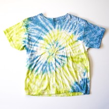 Colorful Pastel Swirl Tie Dye Short Sleeve Tee Shirt T-Shirt Large Blue ... - £8.67 GBP