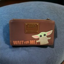Disney Loungefly Star Wars Mandalorian The Child Baby Yoda Wait for Me Wallet - £22.81 GBP