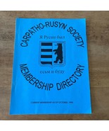 Carpatho-Rusyn Society Year 1998 Membership Directory Genealogy - £41.60 GBP
