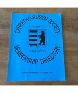 Carpatho-Rusyn Society Year 1998 Membership Directory Genealogy - $1,011.54 MXN