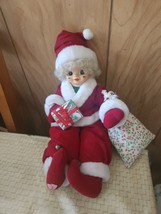 Brinn&#39;s 1988 December Santa Collectible Calendar Clown Doll CUTE 14&quot; Ver... - $24.99