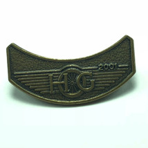 Harley Davidson Motorcyle Pinback Pin Vintage Badge Emblem Cycle Hog 2001 Wheel - £10.35 GBP