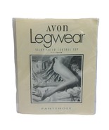 Avon Legwear Silky Sheer Control Top Lycra Pantyhose Size B Suntan - $6.89