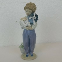 Lladro My Buddy #7609 Retired Figurine Young Boy w/Dog Collector&#39;s Society E21D - £92.78 GBP
