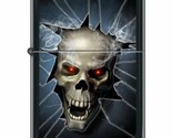 Zippo Lighter - Skull Broken Glass Black Matte - 853941 - $32.71