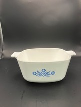 Rare Vintage 1959 CORNING WARE Blue Cornflower 1 3/4 QT CASSEROLE DISH  D21 - $238.96 MXN