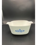Rare Vintage 1959 CORNING WARE Blue Cornflower 1 3/4 QT CASSEROLE DISH  D21 - $12.82