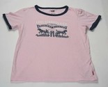 Levi&#39;s Big Girls&#39; Two Horse Pull Tee Pink Size XL NEW W TAG - $19.00