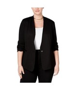 RACHEL Rachel Roy Womens Plus 0X Black Ponte Blazer Jacket NWT BP36 - $84.60 CAD