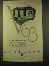 1924 Cadillac V-63 Motor Car Ad - art by Fred Mizen - $18.49