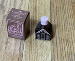 Vintage Avon Charisma COLOGNE Little Brown Gingerbread House Pink Trim Full - $8.99