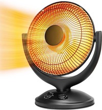 Comfort Zone-Electric Oscillating Radiant Dish Heater with Adjustable Ti... - $47.49