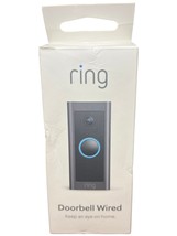 Ring Video Camera Doorbell Wired Black Home Security Electronic Defense ... - $39.99