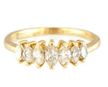 Diamond Unisex Cluster ring 14kt Yellow Gold 333147 - £481.42 GBP