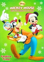 Mickey Mouse Big Fun Book to Color ~ Festive Time - £5.58 GBP