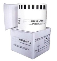 White Thermal Label Roll 100 Ft Brother Compatible DK-2205 QL-570 Labels HL22205 - £15.03 GBP