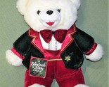 1998 22&quot; SNOWFLAKE TEDDY Dan Dee White Bear BOY Plush Stuffed Animal + B... - $26.10