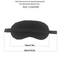 Eye Mask Sleep Mask - New - Black with White Cat - £9.47 GBP