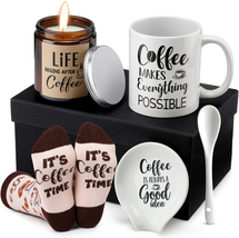 Mothers Day Gifts for Mom, 5 Pieces Coffee Lover Gift Set Includes Coffee Mug an - £37.14 GBP