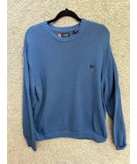 Chaps Ralph Lauren Sweater Men&#39;s Size XXL Long Sleeve Crew Blue Embroide... - $36.91 CAD