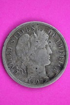 High Grade 1907 P Barber Liberty Dime Semi Key Date Silver Coin Philadelphia 02 - $69.99