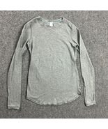Ivivva Top Girls 10 Yrs Gray Long Sleeve Stretch Performance Pima Cotton... - $26.51 CAD