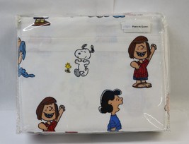 Peanuts Gang Flannel Blanket Queen Charlie Brown Vermont Country Store NEW - £39.47 GBP