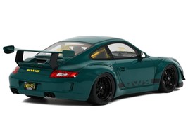 2021 RWB Bodykit Syunkashuto Green with Black Stripes 1/18 Model Car by GT - €162,62 EUR