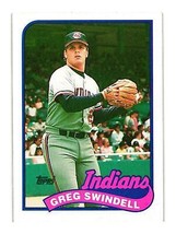 1989 Topps #315 Greg Swindell Cleveland Indians - £2.39 GBP
