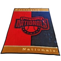 Biederlack Washington Nationals Blanket Stadium Throw MLB Baseball Vintage 90s  - £27.90 GBP
