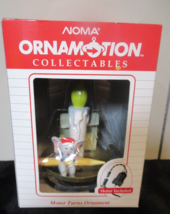 1989 Noma Ornamotion Christmas Ornament Dear Santa Mouse Writing By Cand... - £15.09 GBP