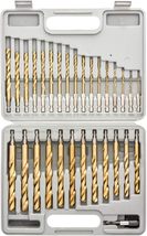 TOOLUXE 10055L Hex Shank Drill Bit Set, 30 Pc, Titanium Coated Metal Drill Bits, - $25.99