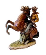 Western Figurine Cowboy Horse Bucking Rifle Old West Vintage UCTCI Japan... - $645.87 MXN