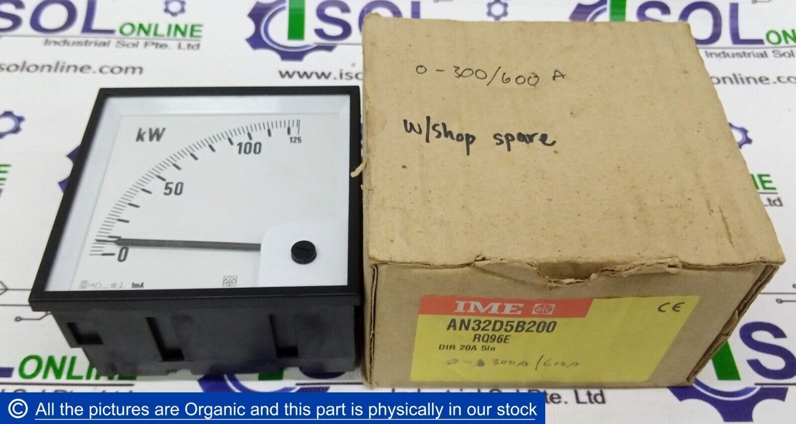 IME AN32D5B200 RQ96E Analogue Ammeter 300A/600A 20A 5In - $169.00