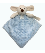 Blankets and Beyond Beige Puppy Dog Plush Blue Baby Security Blanket Lovey - $24.69 CAD