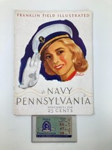 1941 NCAA Football Navy vs Pennsylvania Franklin Field Illustrated - $71.22