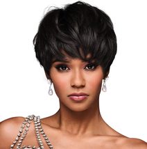 Hairuwear Kim Kimble Jada Short Layered Boycut Wig, Average Cap, MC25 88SS Honey - £299.82 GBP+