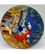 Disney  Mickey FANTASIA 1940 - 1990  Dukas The Sorcerer&#39;s Apprentice Plate - $26.04 CAD