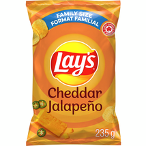10 X Bags of Lay’s Cheddar Jalapeño Potato Chips 235g Each-Canada- Free ... - $65.79
