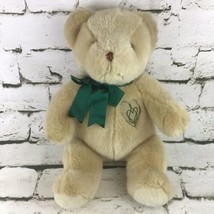 Chosun Teddy Bear Plush Light Tan Green Ribbon Sitting Stuffed Animal So... - $11.88