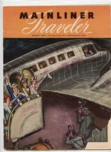 United Air Lines August 1947 Mainliner Traveler Magazine DAMAGED - £9.30 GBP