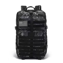 50L1000D Nylon 3P Backpack Military Bag Outdoor Sport Camping Hiking Rucksack Wa - £60.00 GBP