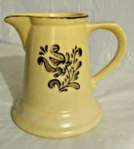 Pfaltzgraff Village Small Creamer Pitcher Brown Tan Vintage Pottery - $10.91